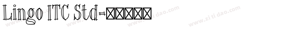 Lingo ITC Std字体转换